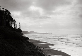 Silhouette on Beverly Beach
