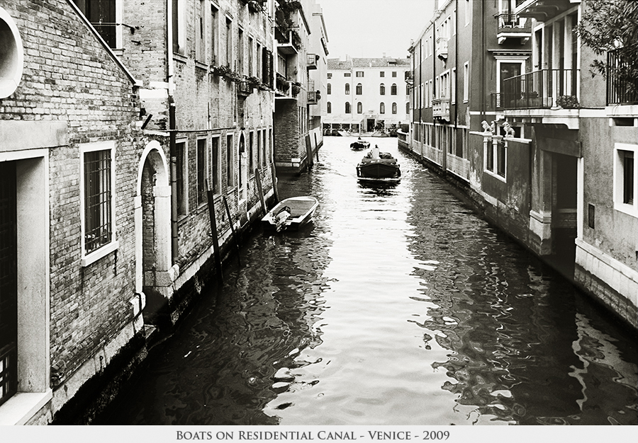 Boats on Residential Canal